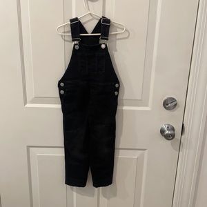 Boys black denim overall. 3t